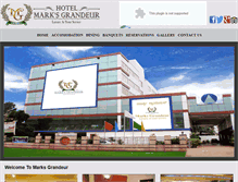 Tablet Screenshot of marksgrandeurhotel.com